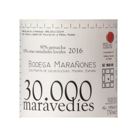 Marañones 30000 Maravedies DO Madrid - Vin rouge Espagne