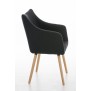 Chaise visiteur en tissu McCoy