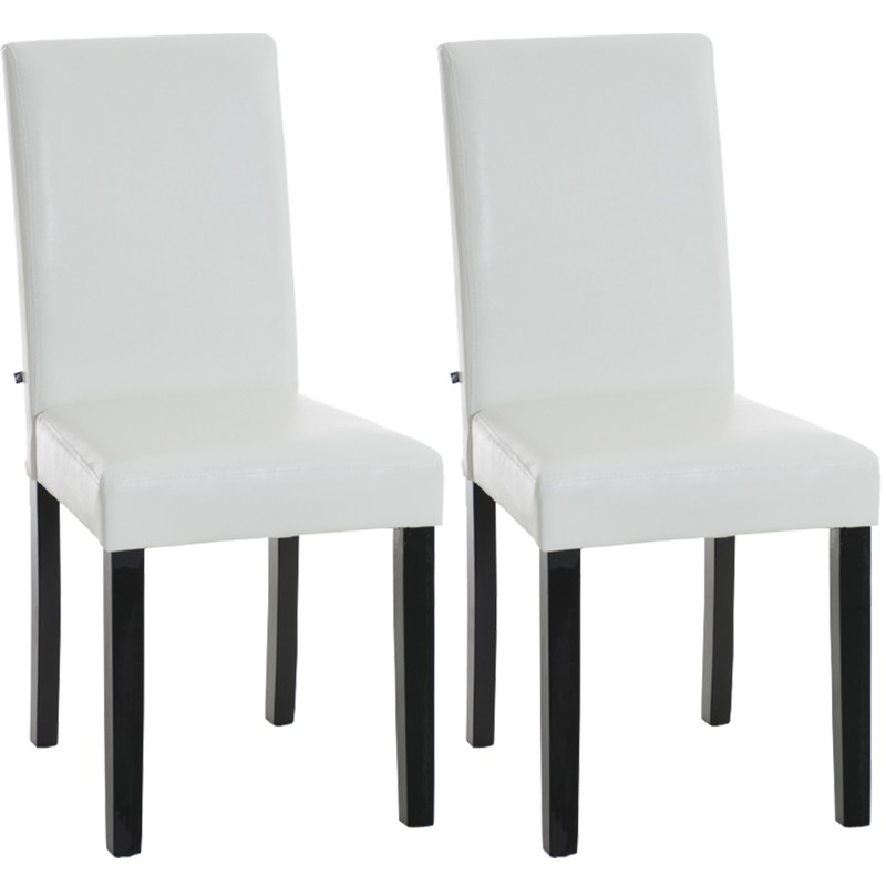 Lot de 2 chaises de salle à manger Ina noir