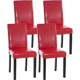 Lot de 4 chaises de salle à manger Ina noires