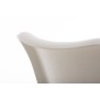 Chaise ronde Pegleg blanche