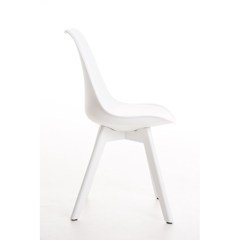 Chaise visiteur Borneo blanc