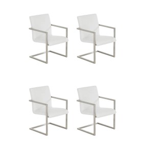 Lot de 4 chaises visiteurs Java