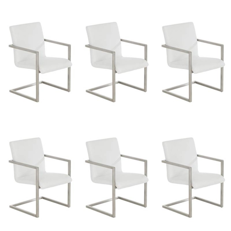 Lot de 6 chaises visiteurs Java