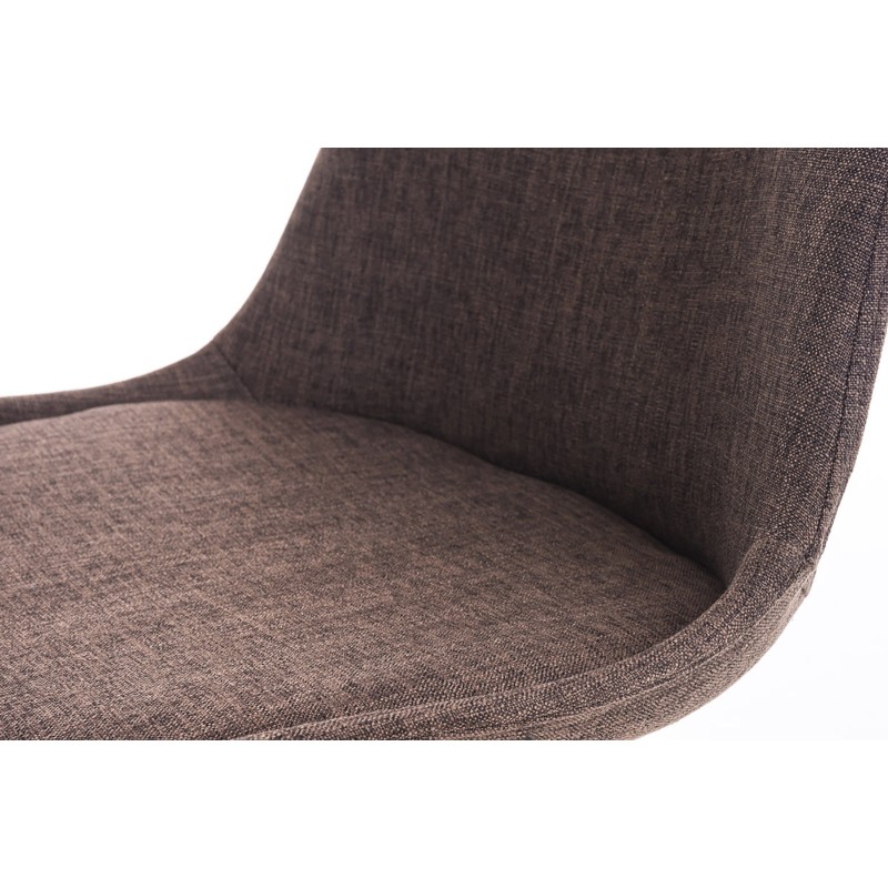 Chaise Pegleg tissu Carré naturel