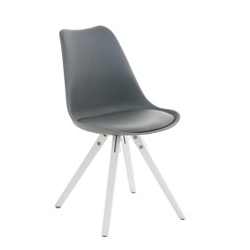 Pegleg Chaise carrée blanche