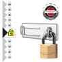 Pack Comprenant un Moraillon de Porte et un Cadenas a Clé - MASTER LOCK - 140703EURD -