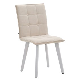 Chaise Miller Tissu Blanc