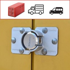 Cadenas pour Porte de Camionnettes - MASTER LOCK - 736EURD - Cadenas Rond + Moraillon