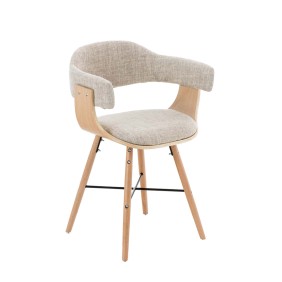 Chaise visiteur Barrie V2 tissu, naturel