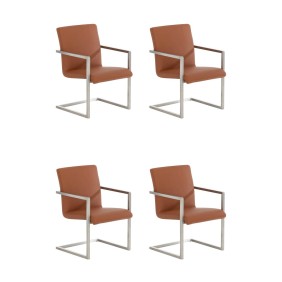 Lot de 4 chaises visiteurs Java