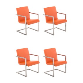 Lot de 4 chaises visiteurs Java