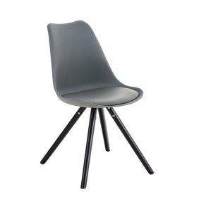 Chaise ronde Pegleg noire