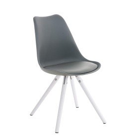 Chaise ronde Pegleg blanche