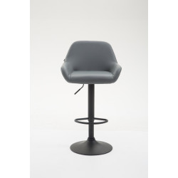 Tabouret de bar Braga en cuir artificiel B gris