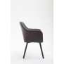 Chaise Picard V2 simili cuir noir