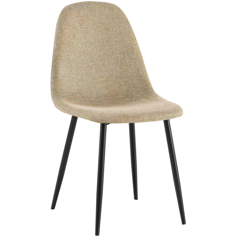 Chaise de salle à manger Napier en tissu taupe