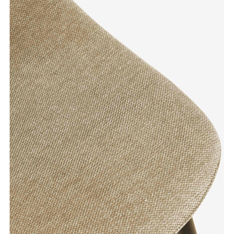 Chaise de salle à manger Napier en tissu taupe