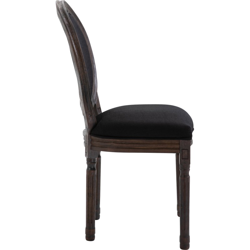 Chaise Lorient tissu antique-foncé