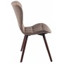 Chaise Odda tissu noyer