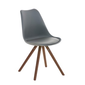 Chaise ronde Pegleg en noyer