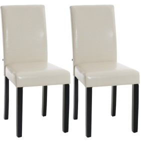 Lot de 2 chaises de salle à manger Ina noir