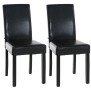 Lot de 2 chaises de salle à manger Ina noir