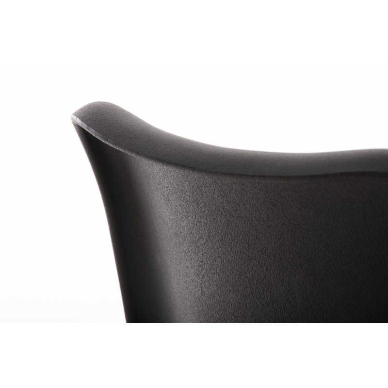 Chaise carrée Pegleg noire