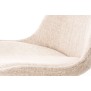 Chaise Pegleg tissu Carré noyer