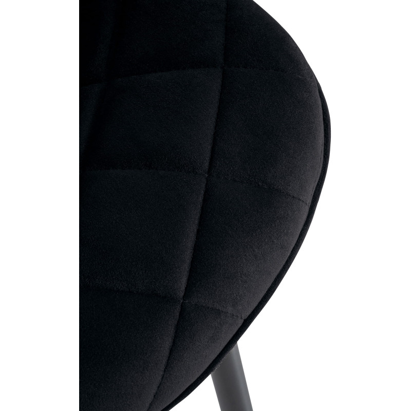 Chaise à ressorts, velours noir