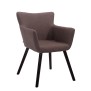 Chaise visiteur Anvers tissu café