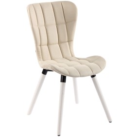 Chaise Odda tissu blanc