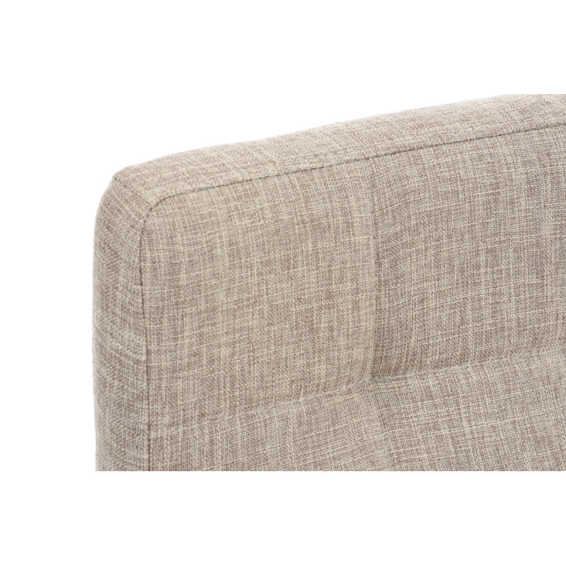 Tabouret de bar en tissu Lincoln crème