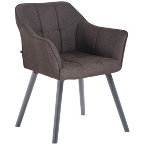 Chaise de salle à manger Falun tissu gris