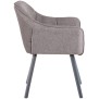 Chaise de salle à manger Falun tissu gris