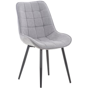 Chaise de salle à manger en tissu Gigi