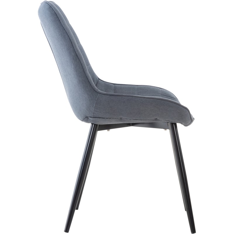 Chaise de salle à manger en tissu Gigi