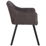 Lot de 4 chaises de salle à manger Falun tissu noir