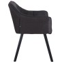 Lot de 4 chaises de salle à manger Falun tissu noir