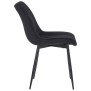 Chaise en velours Rahden