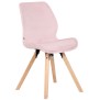 Chaise Luna en velours