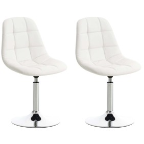 Lot de 2 chaises Emil en simili cuir