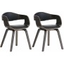 Lot de 2 chaises Kingston simili cuir