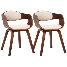 Lot de 2 chaises Kingston simili cuir