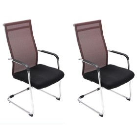 Lot de 2 chaises visiteurs Brenda