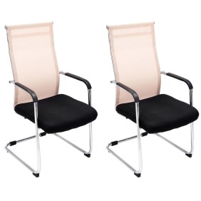 Lot de 2 chaises visiteurs Brenda