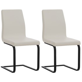 Lot de 2 chaises de salle à manger Belley en simili cuir