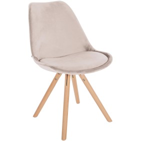 Chaise Sofia ronde en velours