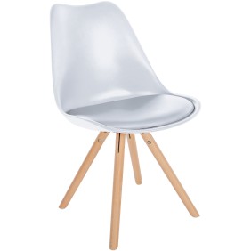 Chaise Sofia ronde en plastique