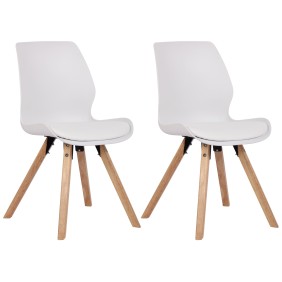 Lot de 2 chaises Luna en plastique